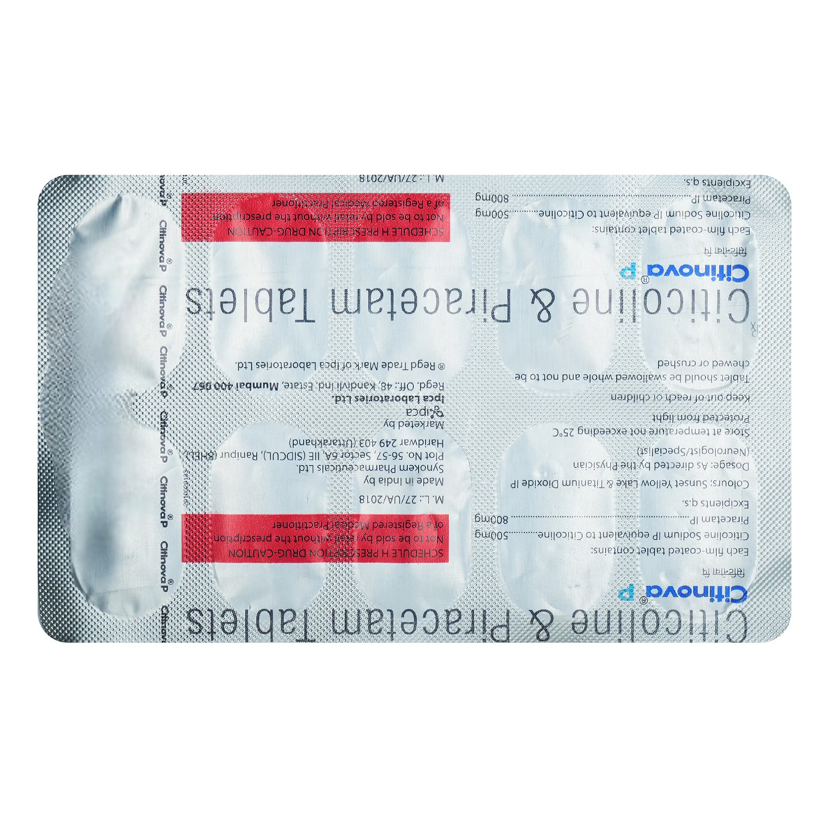 Citinova 500 Tablet 10's, Pack of 10 TABLETS Citinova 500 Tablet 10's, Pack of 10 TABLETS