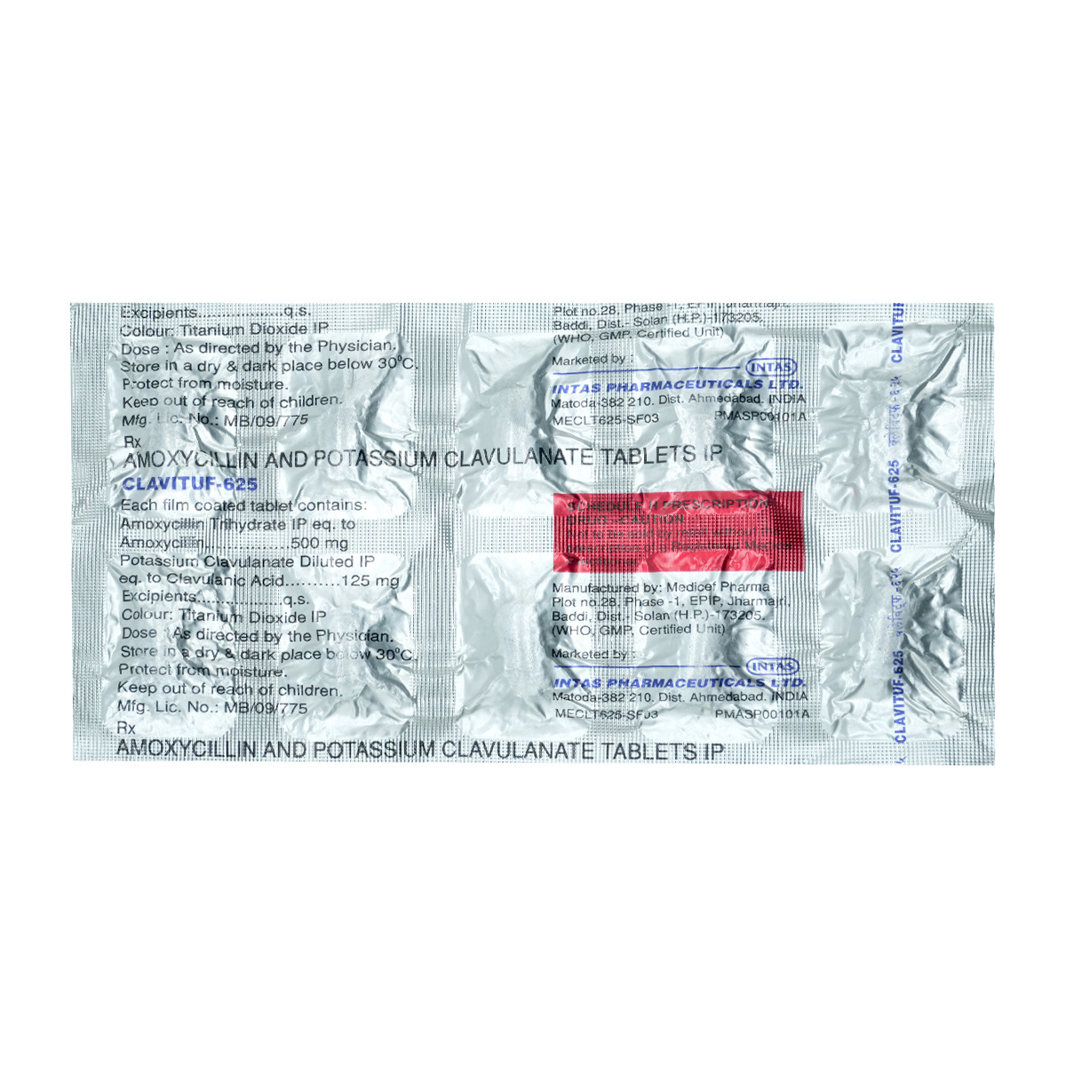 Clavituf 625 Tablet 10's, Pack of 10 TabletS Clavituf 625 Tablet 10's, Pack of 10 TabletS