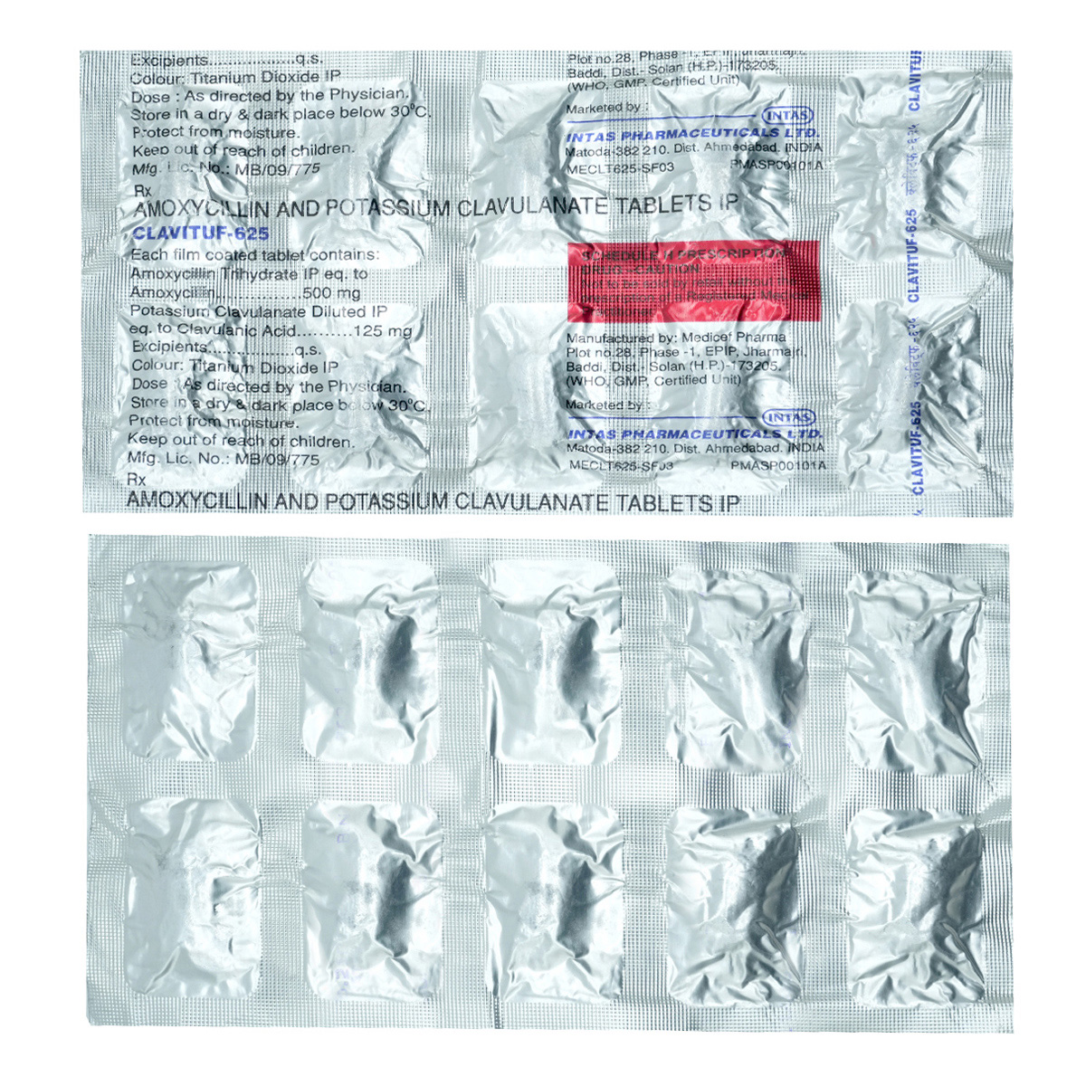 Clavituf 625 Tablet 10's, Pack of 10 TabletS Clavituf 625 Tablet 10's, Pack of 10 TabletS