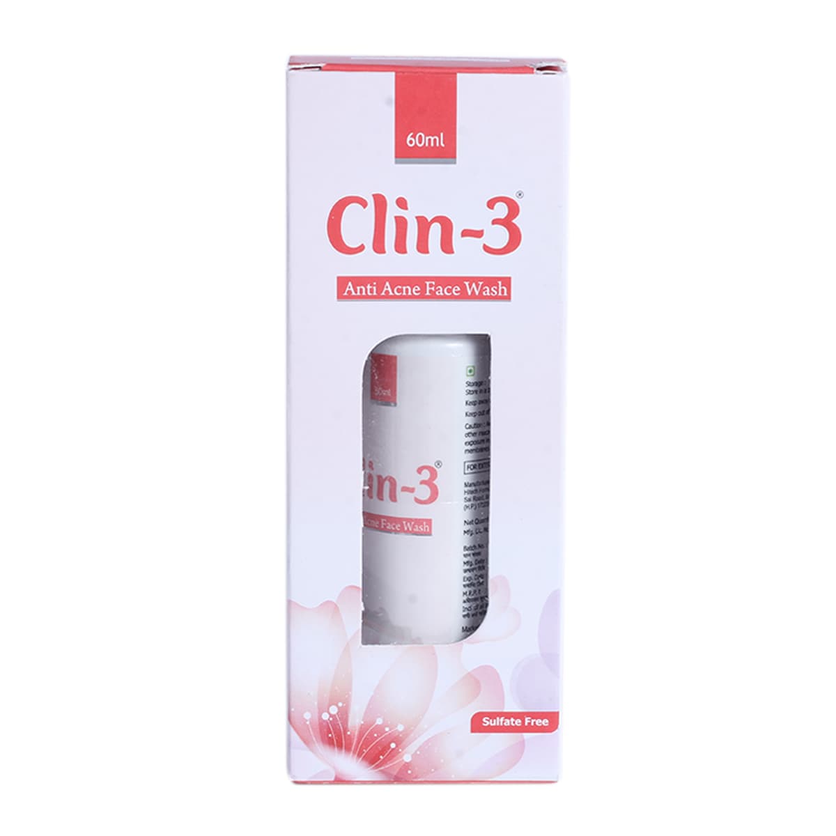 Clin-3 Face Wash 60 ml, Pack of 1 Clin-3 Face Wash 60 ml, Pack of 1