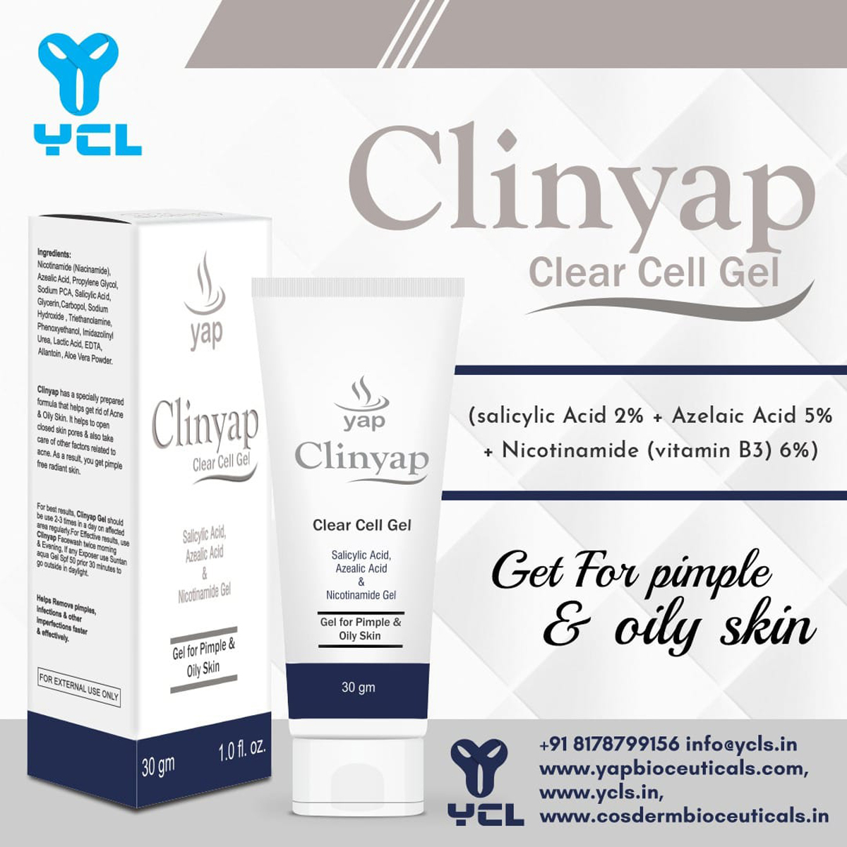 Clinyap Clear Cell Gel 30 gm Clinyap Clear Cell Gel 30 gm