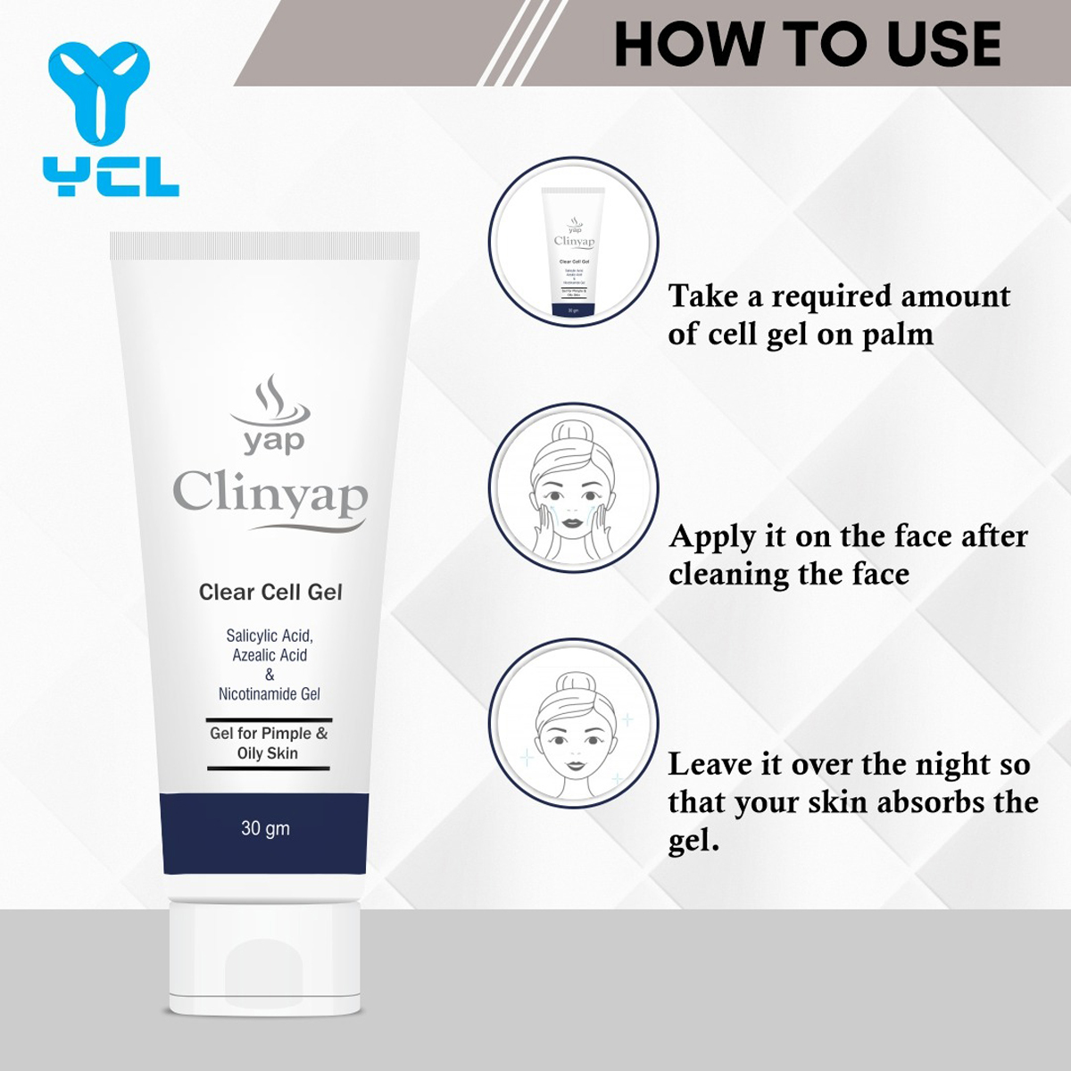 Clinyap Clear Cell Gel 30 gm Clinyap Clear Cell Gel 30 gm