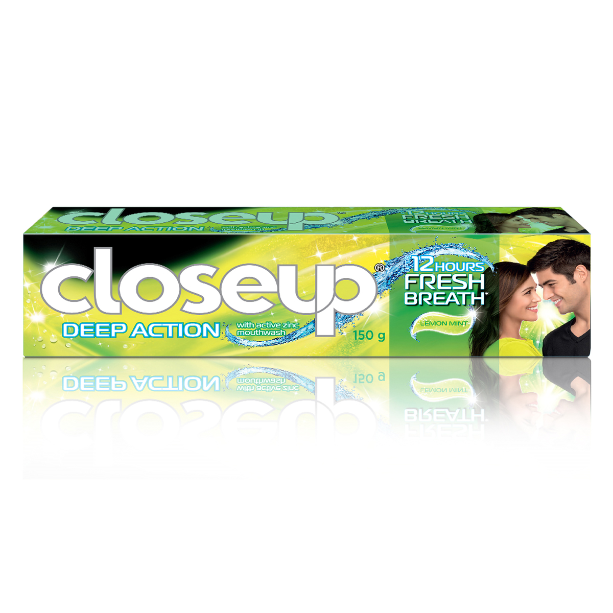 Closeup Deep Action Lemon Mint Gel Toothpaste, 150 gm, Pack of 1 Closeup Deep Action Lemon Mint Gel Toothpaste, 150 gm, Pack of 1