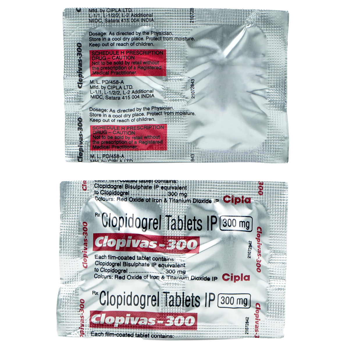 Clopivas 300 mg Tablet 2's, Pack of 2 TabletS Clopivas 300 mg Tablet 2's, Pack of 2 TabletS