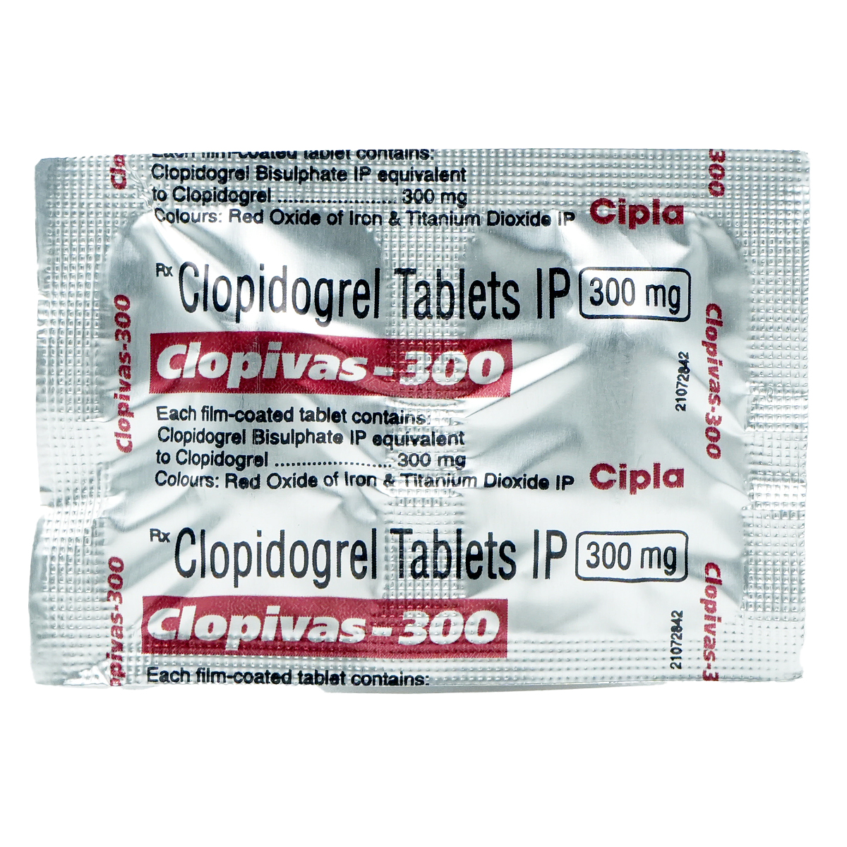 Clopivas 300 mg Tablet 2's, Pack of 2 TabletS Clopivas 300 mg Tablet 2's, Pack of 2 TabletS
