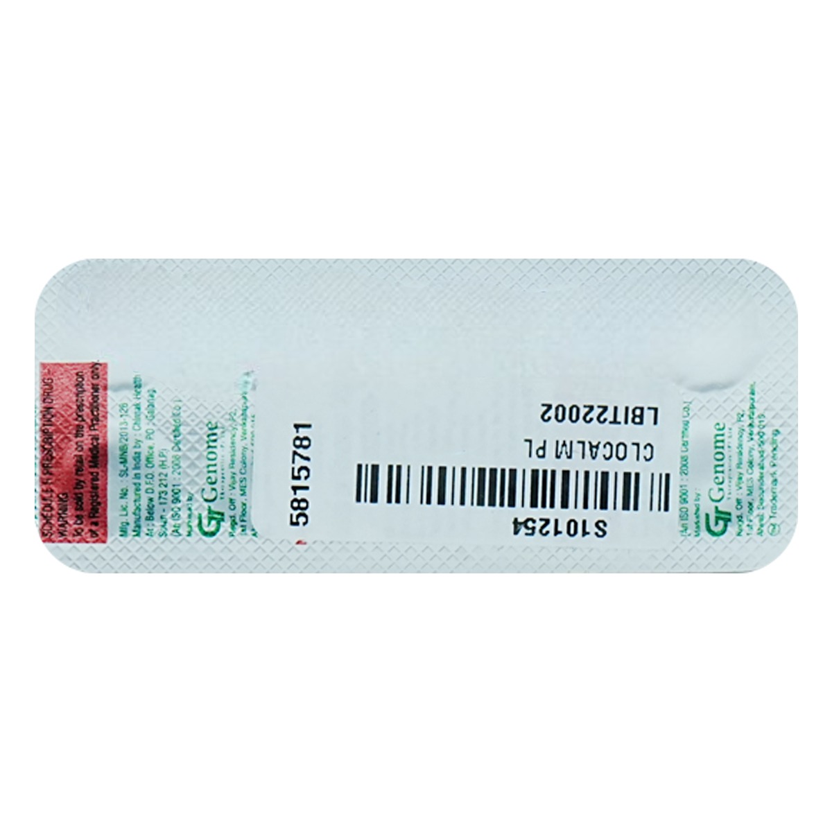 Clocalm Plus Tablet 10's, Pack of 10 TABLETS Clocalm Plus Tablet 10's, Pack of 10 TABLETS