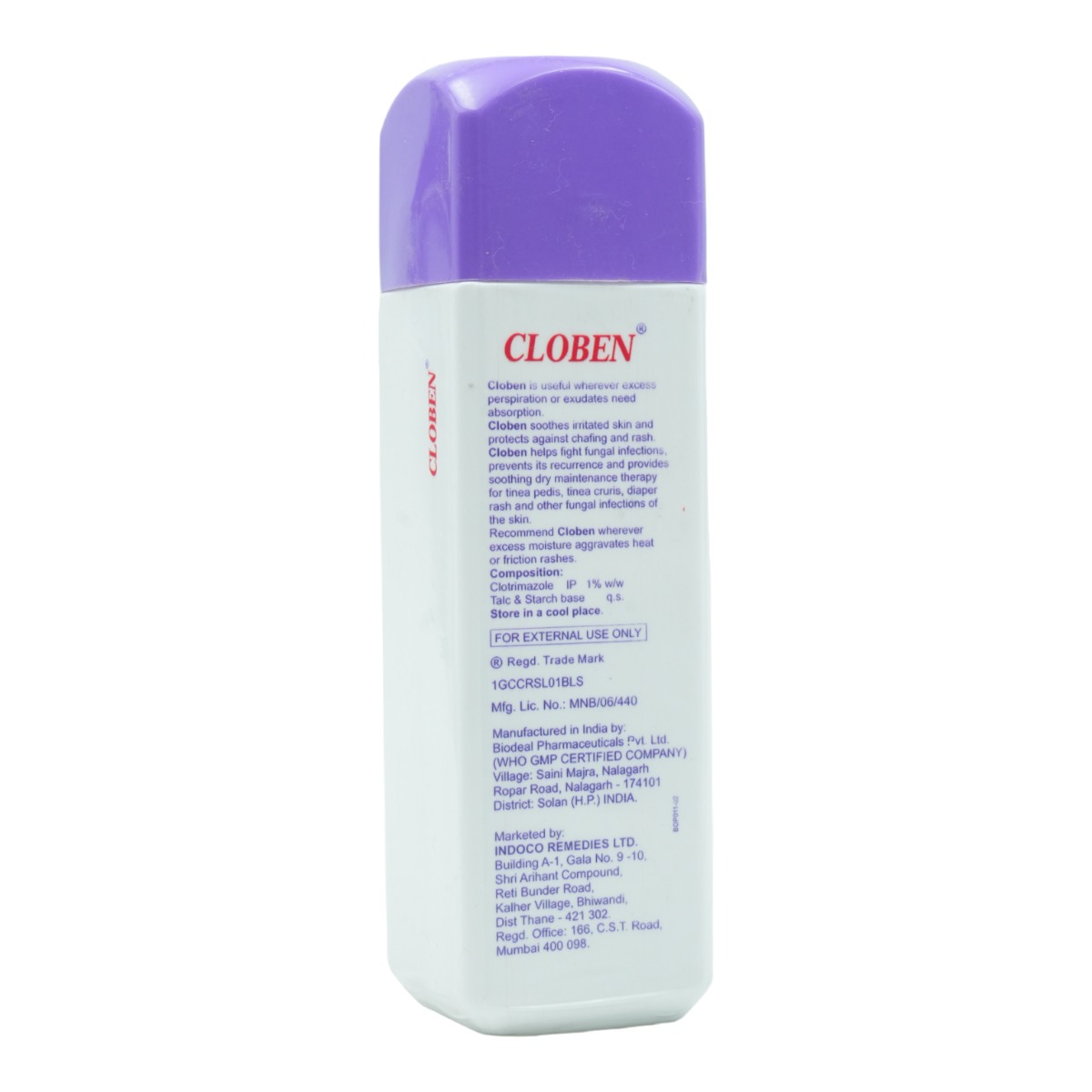 Cloben Dusting Powder 100 gm, Pack of 1 Powder Cloben Dusting Powder 100 gm, Pack of 1 Powder