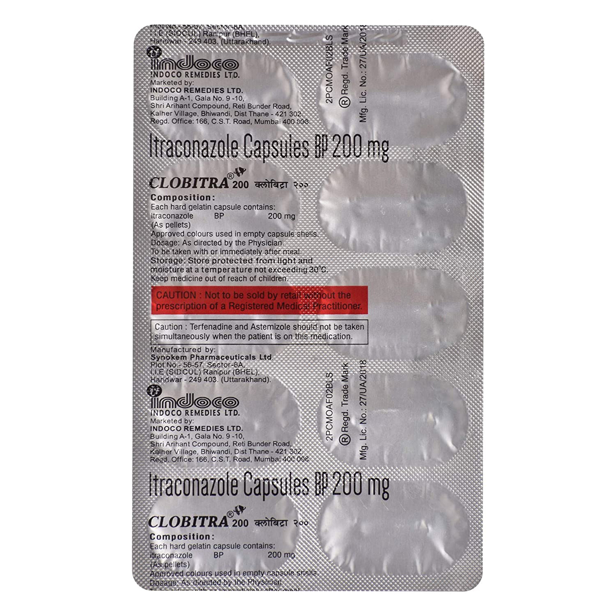 Clobitra 200 mg Capsule 10's, Pack of 10 CAPSULES Clobitra 200 mg Capsule 10's, Pack of 10 CAPSULES