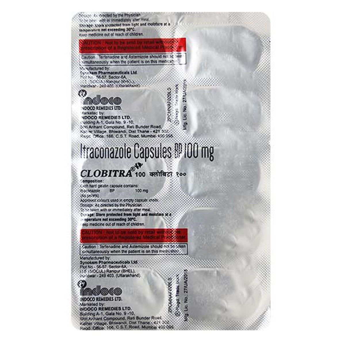 Clobitra 100 mg Capsule 10's, Pack of 10 CapsuleS Clobitra 100 mg Capsule 10's, Pack of 10 CapsuleS