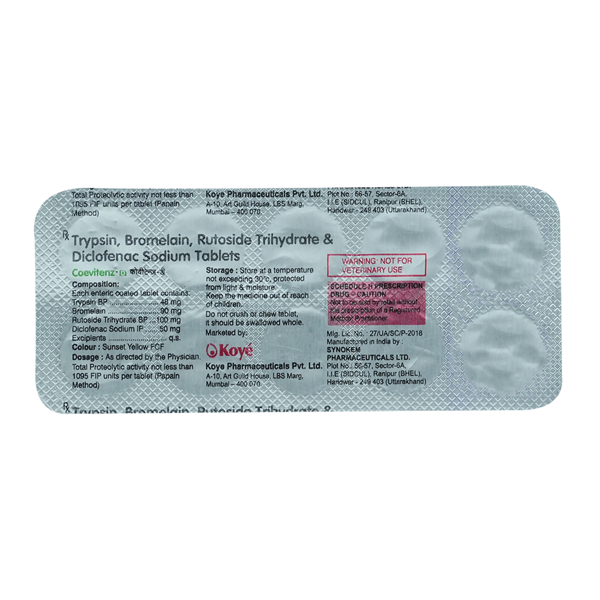 Coevitenz-D Tablet 10's, Pack of 10 Coevitenz-D Tablet 10's, Pack of 10