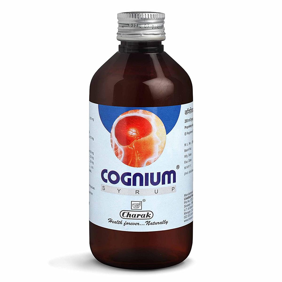 Charak Cognium Syrup, 200 ml, Pack of 1