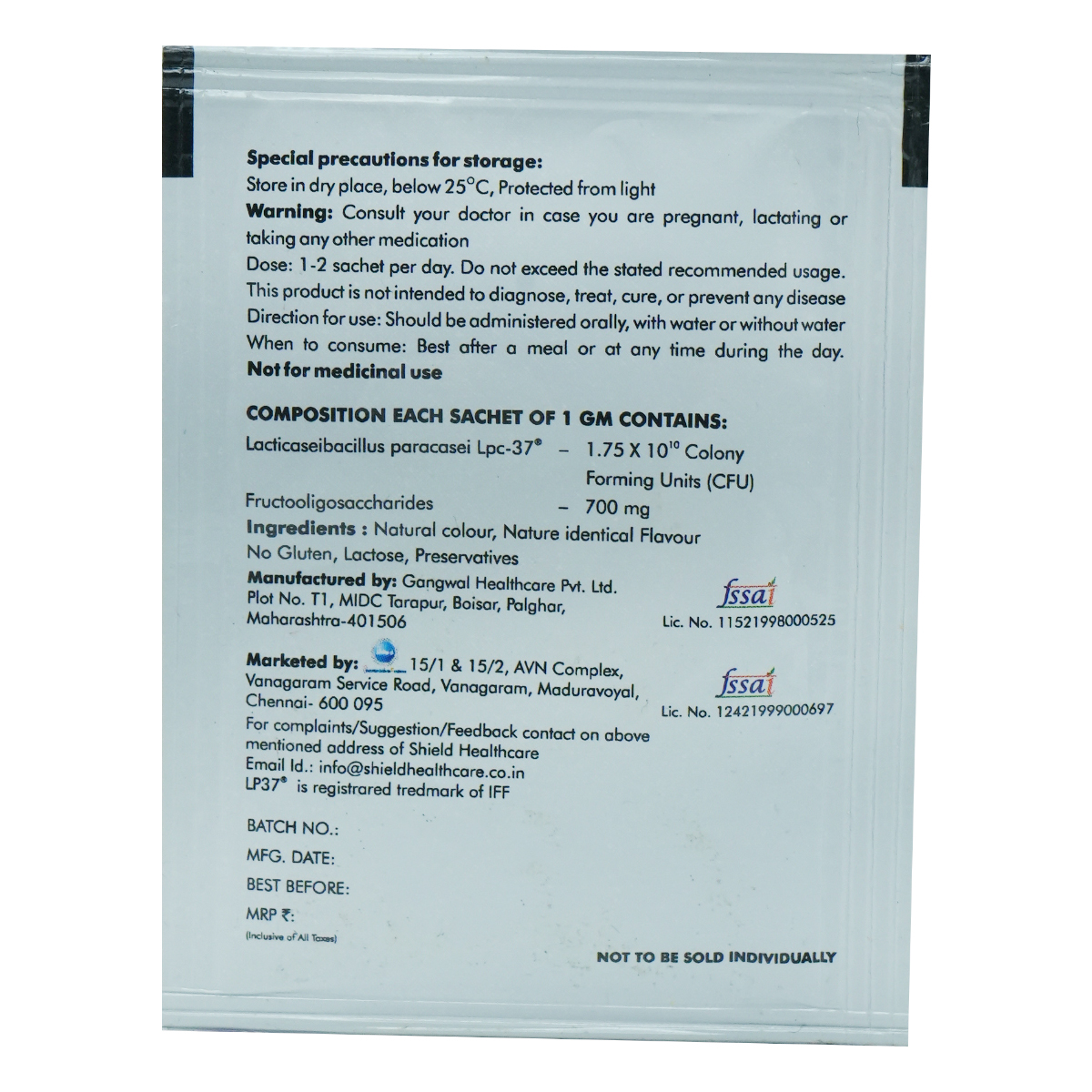 Cognibiotic Pineapple Flavour Sachet 1 gm, Pack of 1 Sachet Cognibiotic Pineapple Flavour Sachet 1 gm, Pack of 1 Sachet