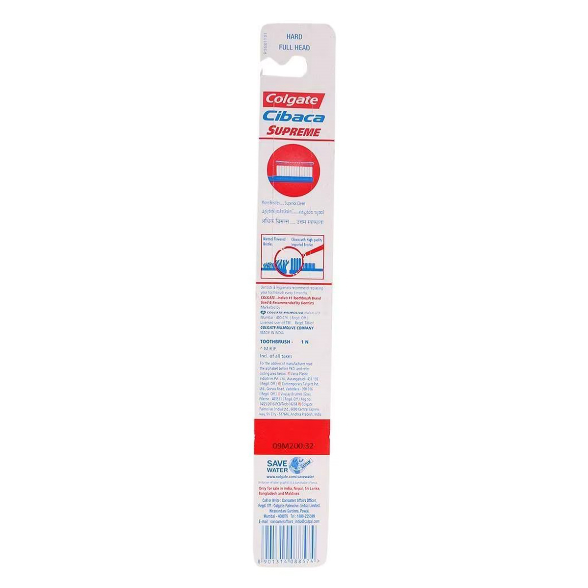 Colgate Cibaca Supreme Toothbrush, 1 Count, Pack of 1 Colgate Cibaca Supreme Toothbrush, 1 Count, Pack of 1