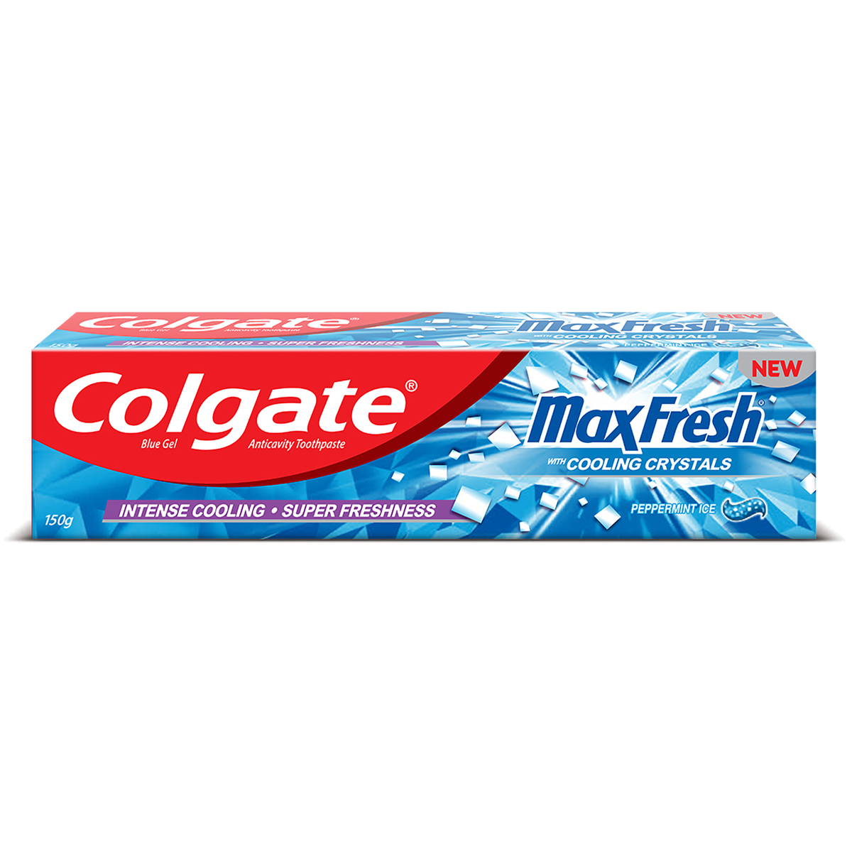 Colgate MaxFresh Blue Gel Peppermint Ice ToothPaste, 150 gm, Pack of 1 Colgate MaxFresh Blue Gel Peppermint Ice ToothPaste, 150 gm, Pack of 1
