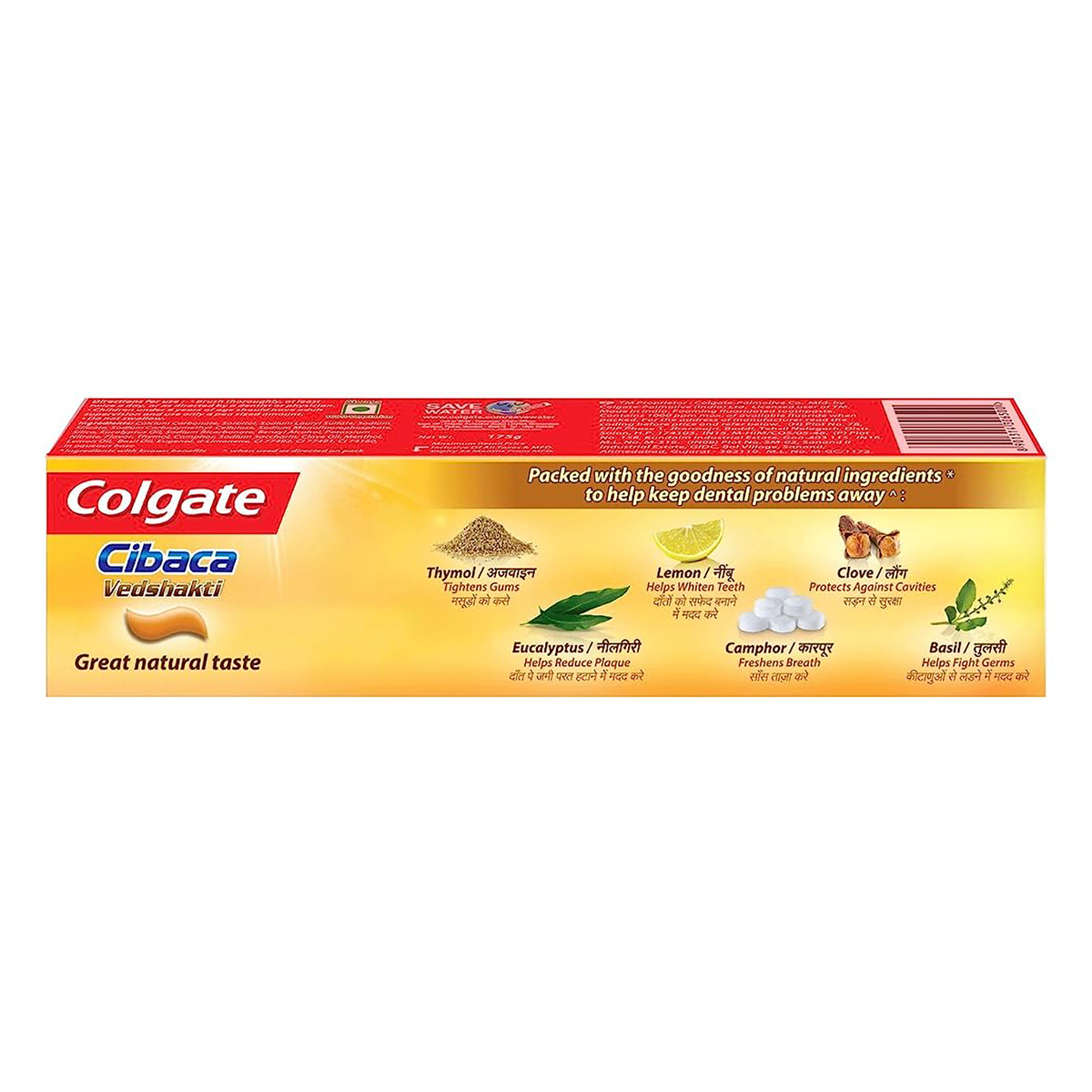 Colgate Cibaca Vedshakthi Toothpaste, 175 gm, Pack of 1 Colgate Cibaca Vedshakthi Toothpaste, 175 gm, Pack of 1