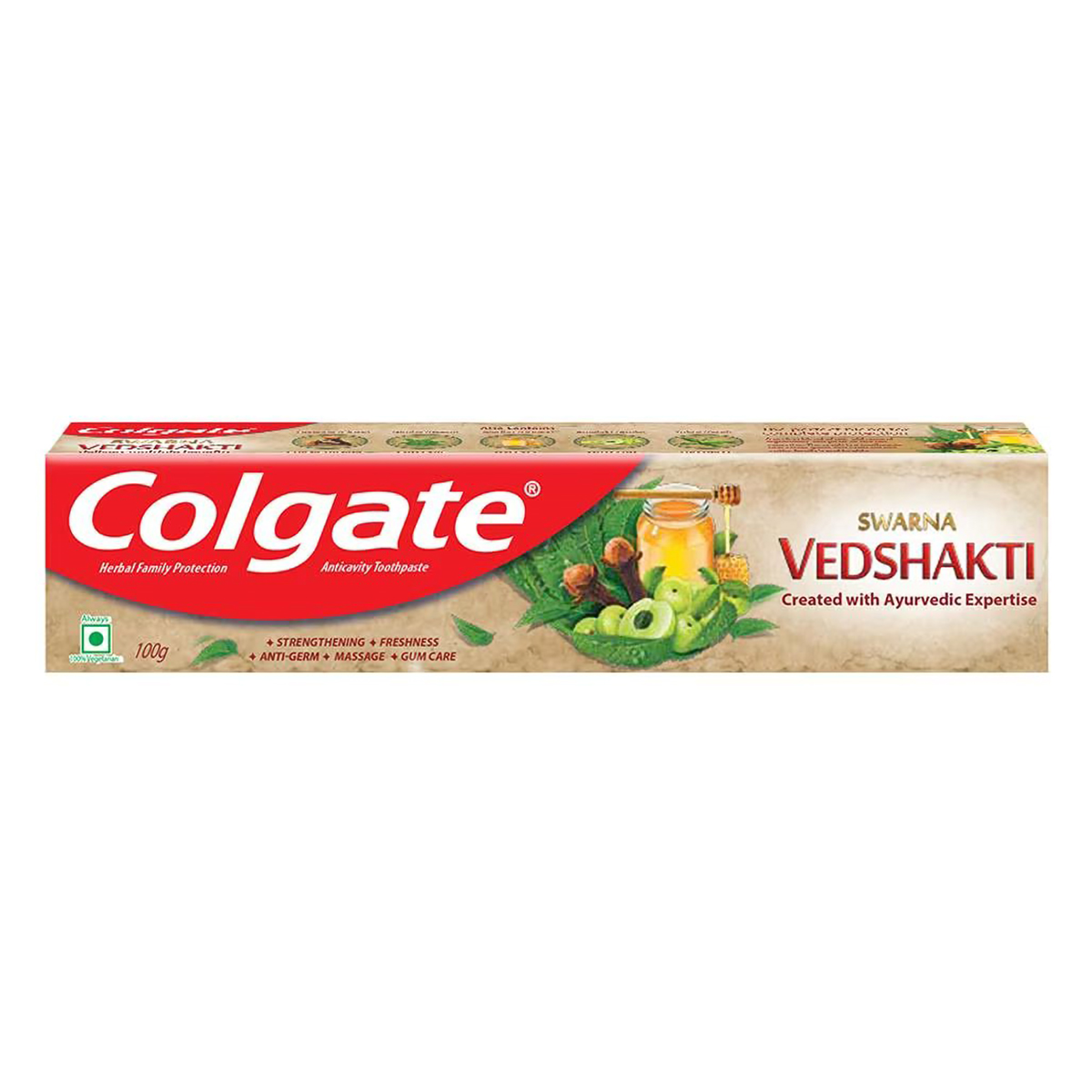 Colgate Swarna Vedshakti Anticavity Toothpaste, 100 gm, Pack of 1 Colgate Swarna Vedshakti Anticavity Toothpaste, 100 gm, Pack of 1