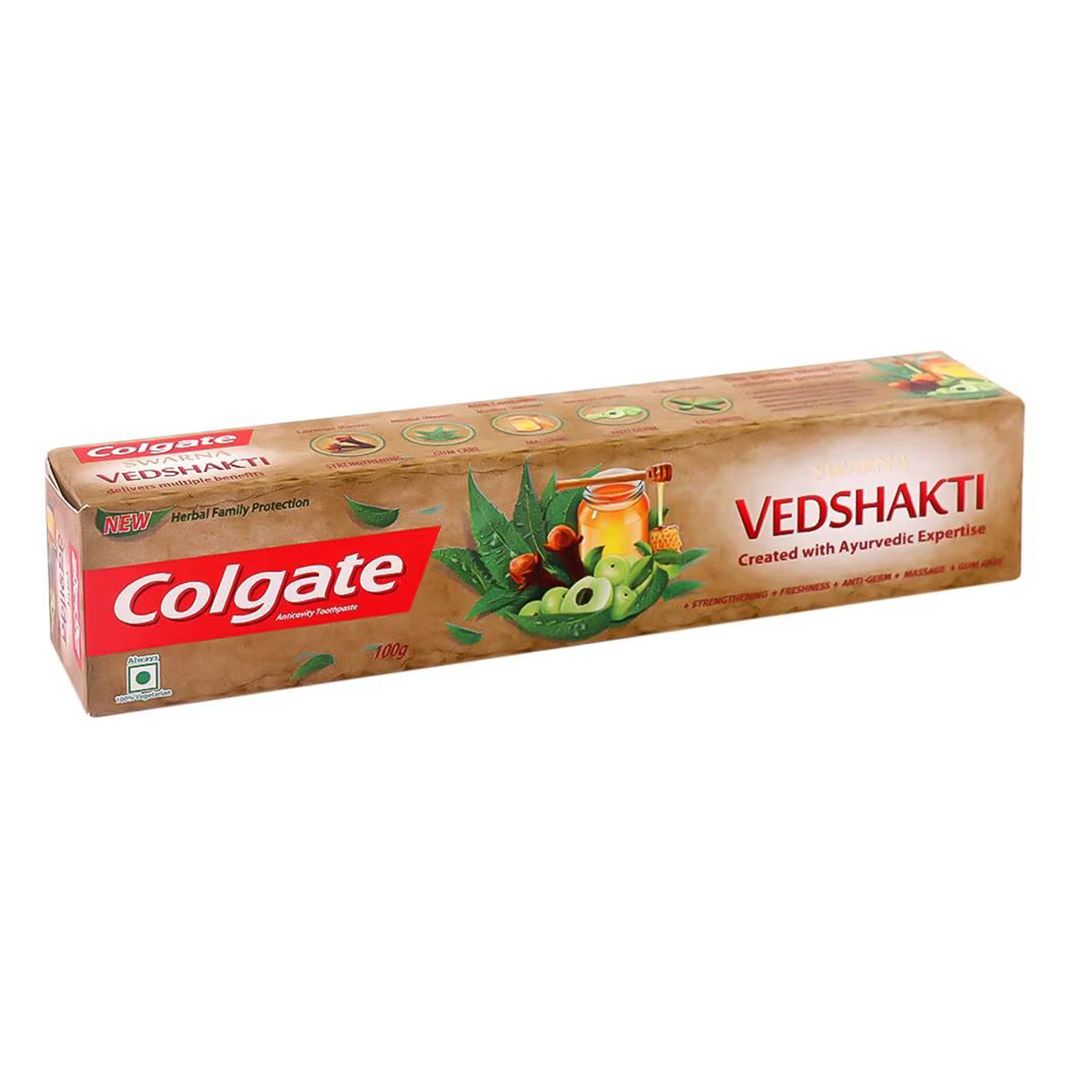 Colgate Swarna Vedshakti Anticavity Toothpaste, 100 gm, Pack of 1 Colgate Swarna Vedshakti Anticavity Toothpaste, 100 gm, Pack of 1