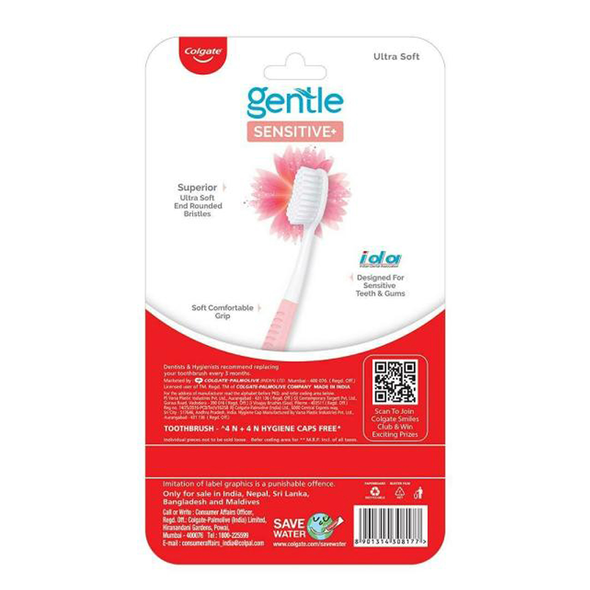 Colgate Gentle Sensitive Teeth Ultra Soft Toothbrush, 4 Count (Buy 4 @120), Pack of 1 Colgate Gentle Sensitive Teeth Ultra Soft Toothbrush, 4 Count (Buy 4 @120), Pack of 1