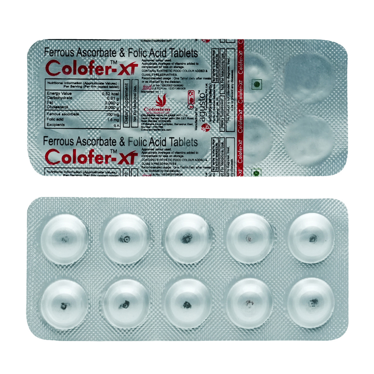 Colofer-Xt Tablet 10's, Pack of 10 TabletS Colofer-Xt Tablet 10's, Pack of 10 TabletS