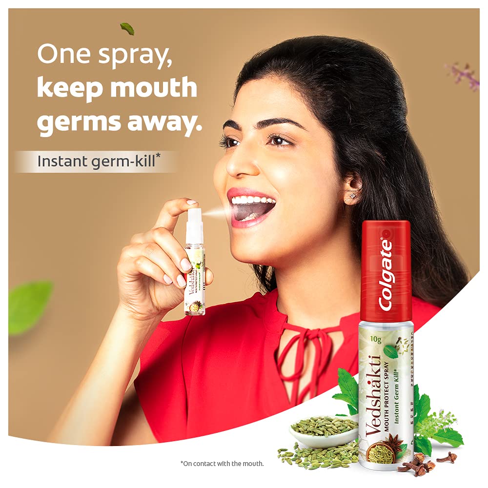 Colgate Vedshakti Mouth Protect Spray, 10 gm, Pack of 1 Colgate Vedshakti Mouth Protect Spray, 10 gm, Pack of 1