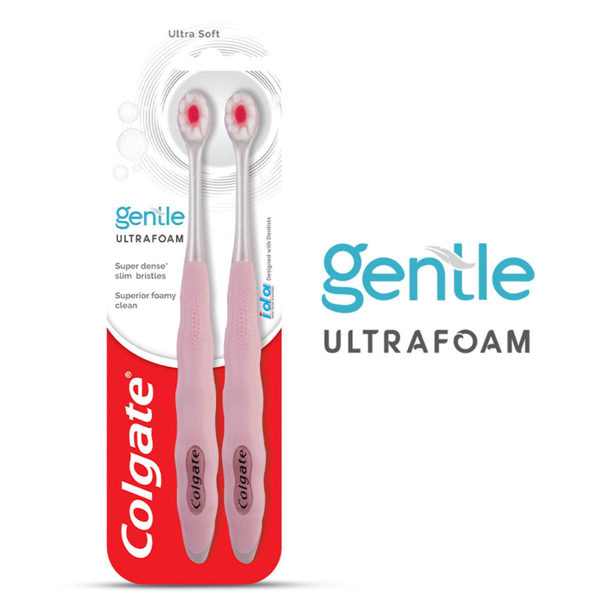 Colgate Gentle Ultra Foam Ultra Soft Toothbrush, 2 Count, Pack of 1 Colgate Gentle Ultra Foam Ultra Soft Toothbrush, 2 Count, Pack of 1