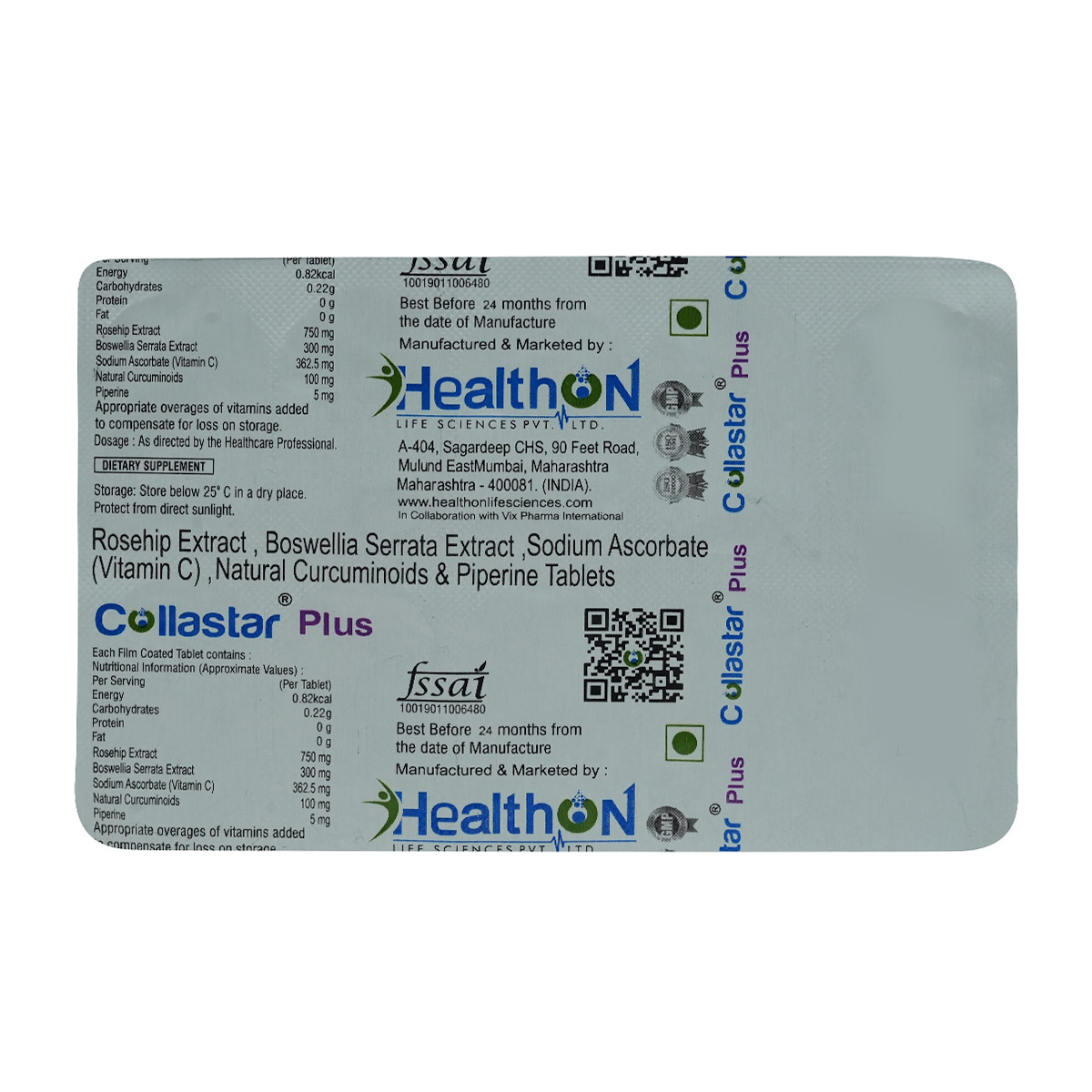 Collastar Plus Tablet 10's, Pack of 10 Collastar Plus Tablet 10's, Pack of 10