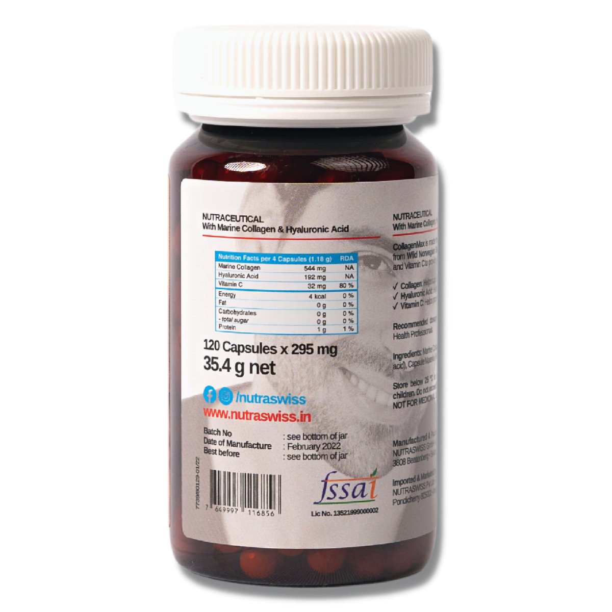 Nutraswiss CollagenMax, 120 Capsules, Pack of 1 Nutraswiss CollagenMax, 120 Capsules, Pack of 1