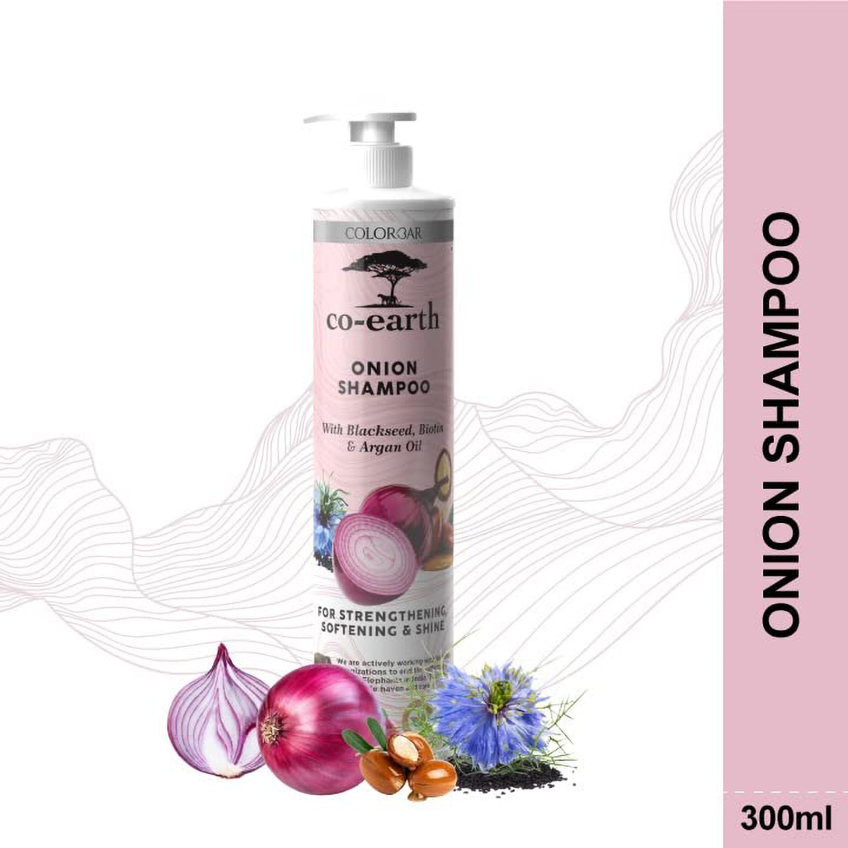 Colorbar Co-Earth Onion Shampoo, 300 ml, Pack of 1 Colorbar Co-Earth Onion Shampoo, 300 ml, Pack of 1