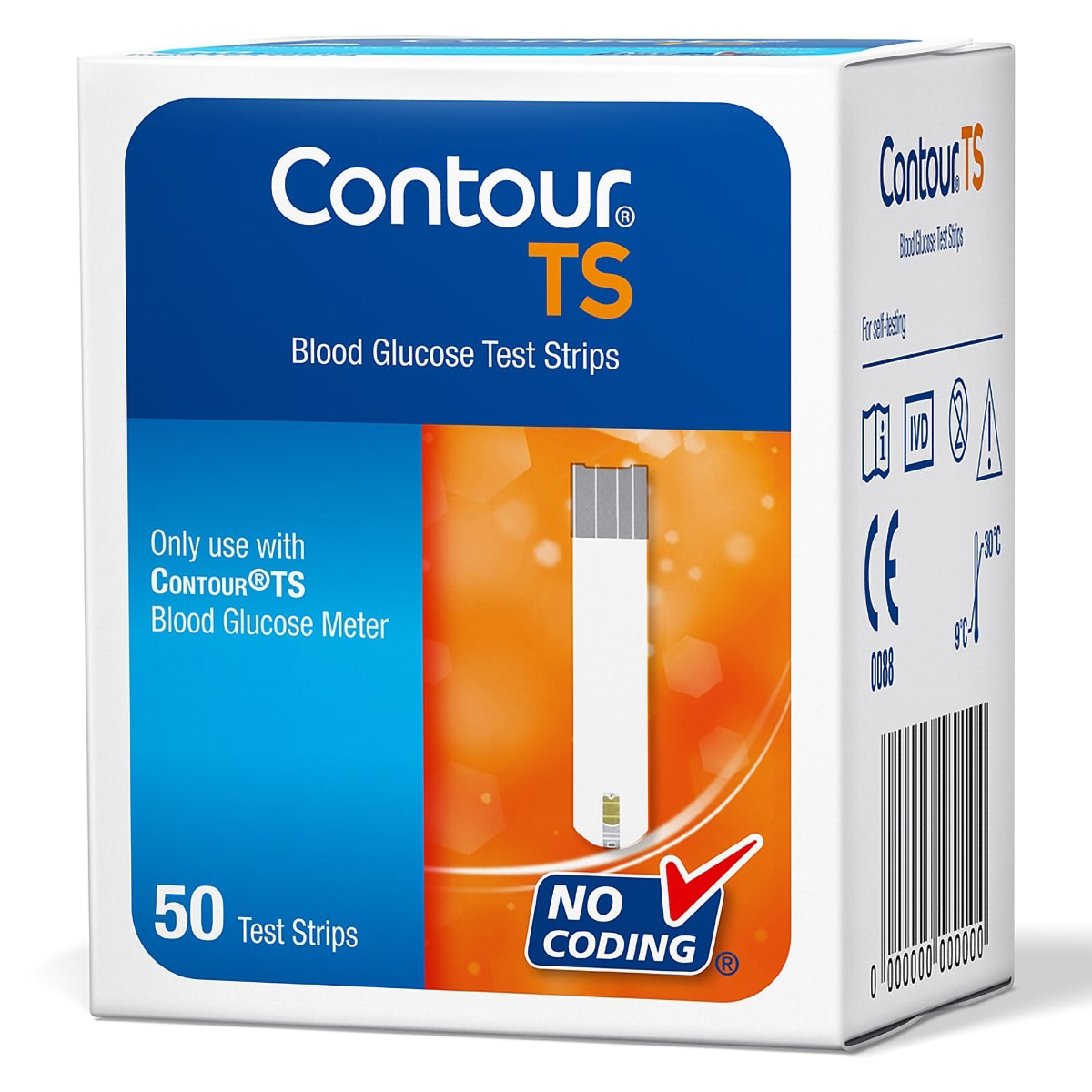 Contour TS Blood Glucose Test Strips, 50 Count, Pack of 1 Contour TS Blood Glucose Test Strips, 50 Count, Pack of 1