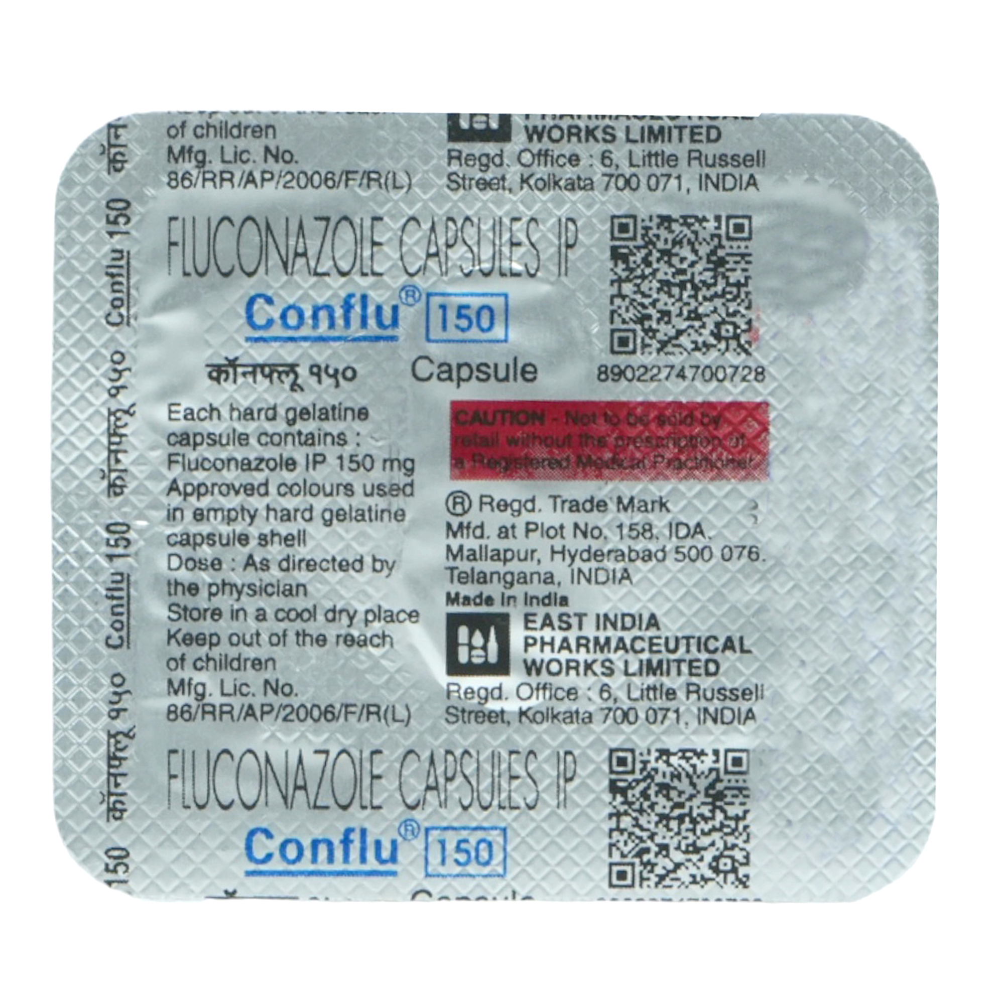 Buy Conflu 150 Capsule 1's Online