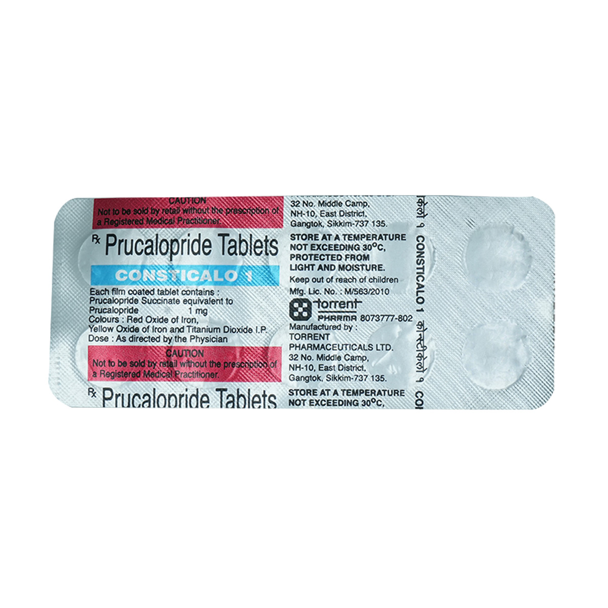Consticalo 1 mg Tablet 10's, Pack of 10 TabletS Consticalo 1 mg Tablet 10's, Pack of 10 TabletS