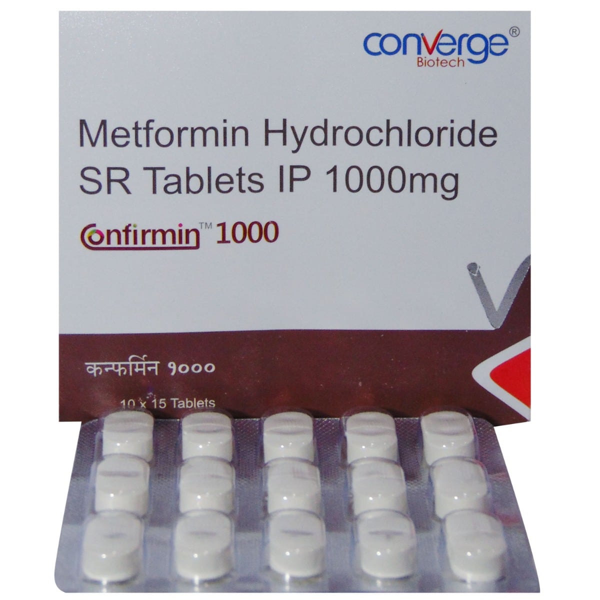 Confirmin 1000 mg SR Tablet 15's, Pack of 15 TABLETS Confirmin 1000 mg SR Tablet 15's, Pack of 15 TABLETS