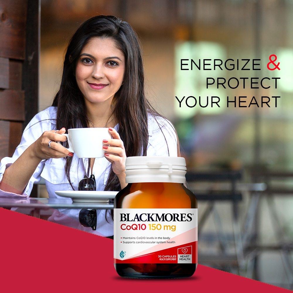 Blackmores CoQ10 150 mg for Heart Health, 30 Capsules, Pack of 1 Blackmores CoQ10 150 mg for Heart Health, 30 Capsules, Pack of 1