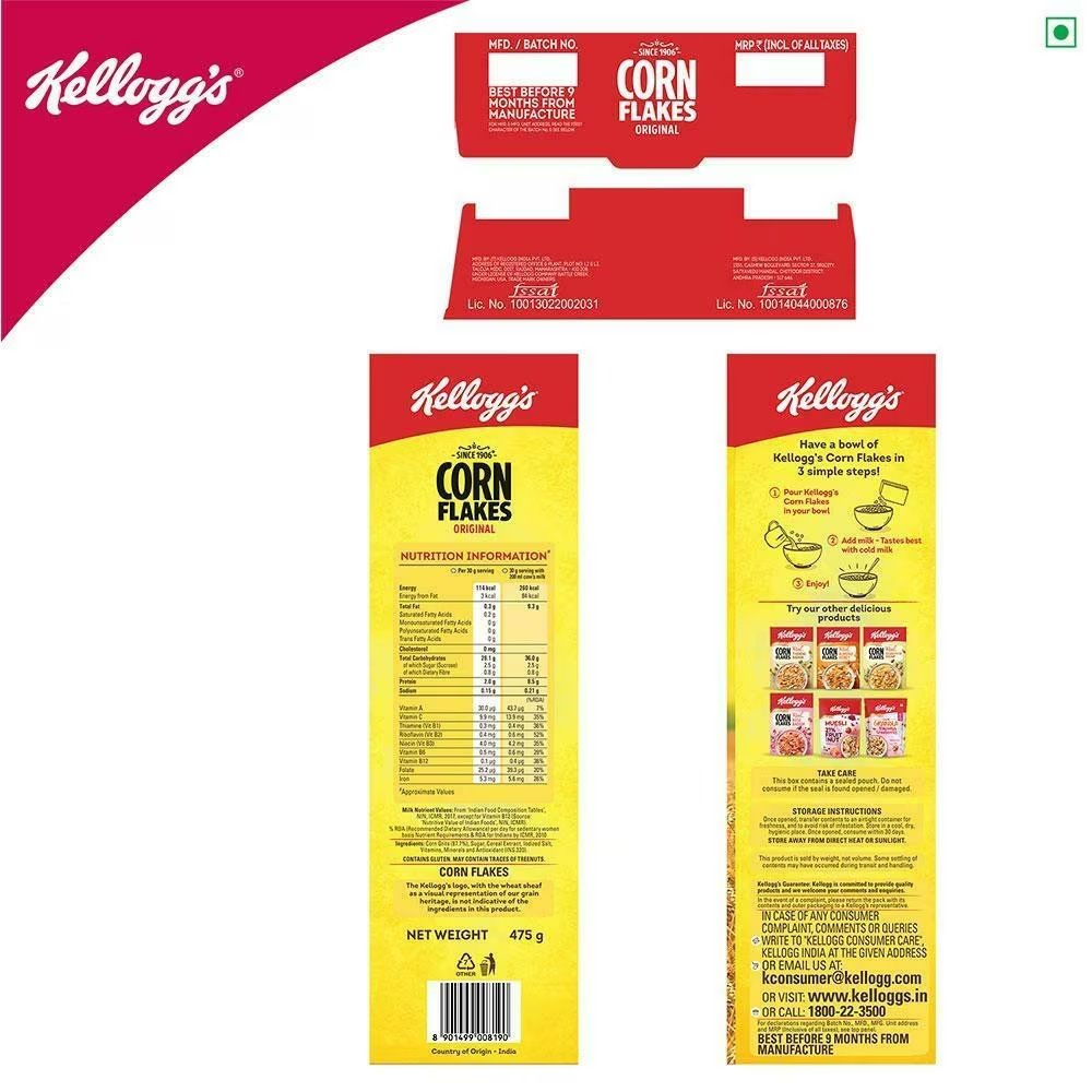 Corn Flakes - 475Grm, Pack of 1 Corn Flakes - 475Grm, Pack of 1