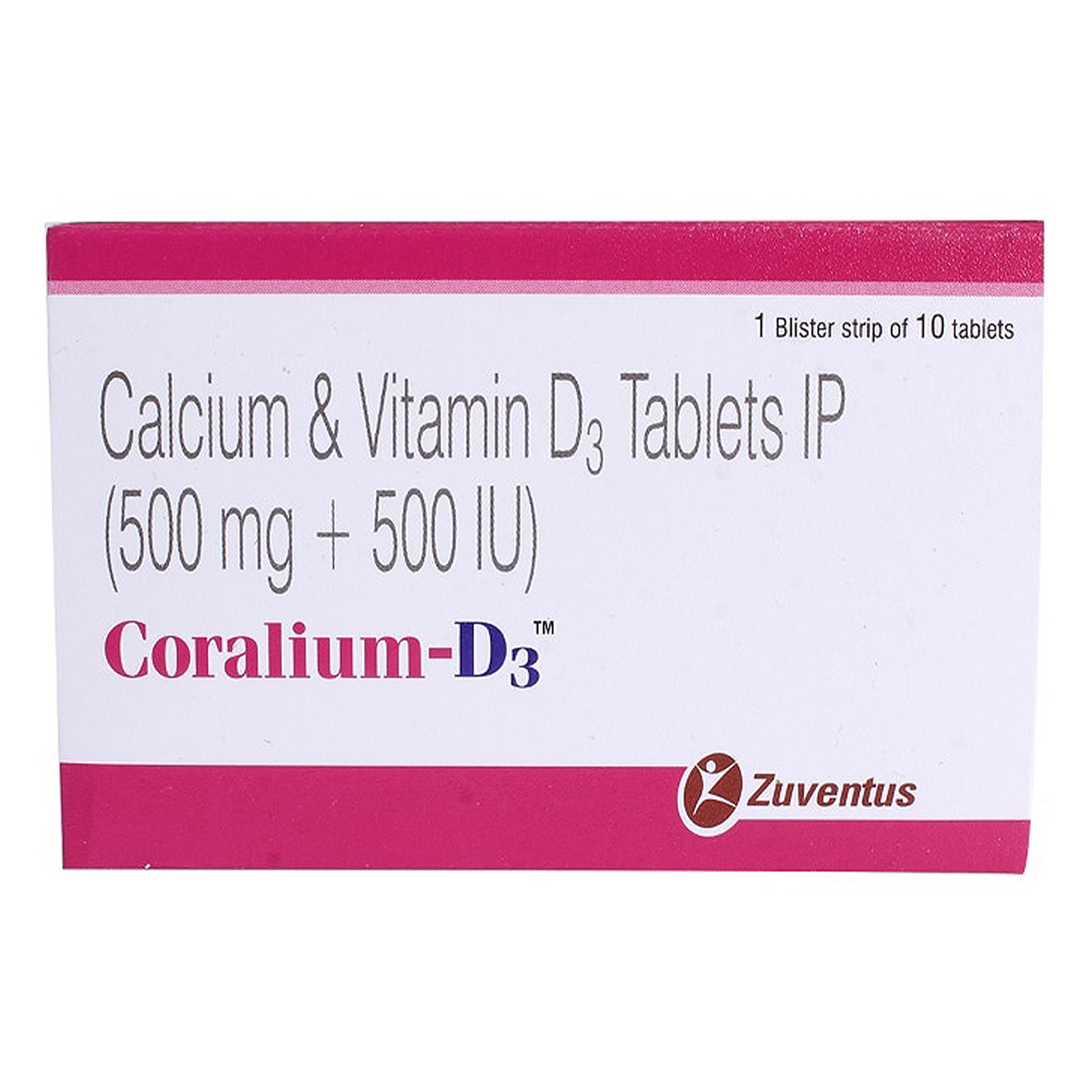 Coralium-D3 Tablet 10's, Pack of 10 Coralium-D3 Tablet 10's, Pack of 10