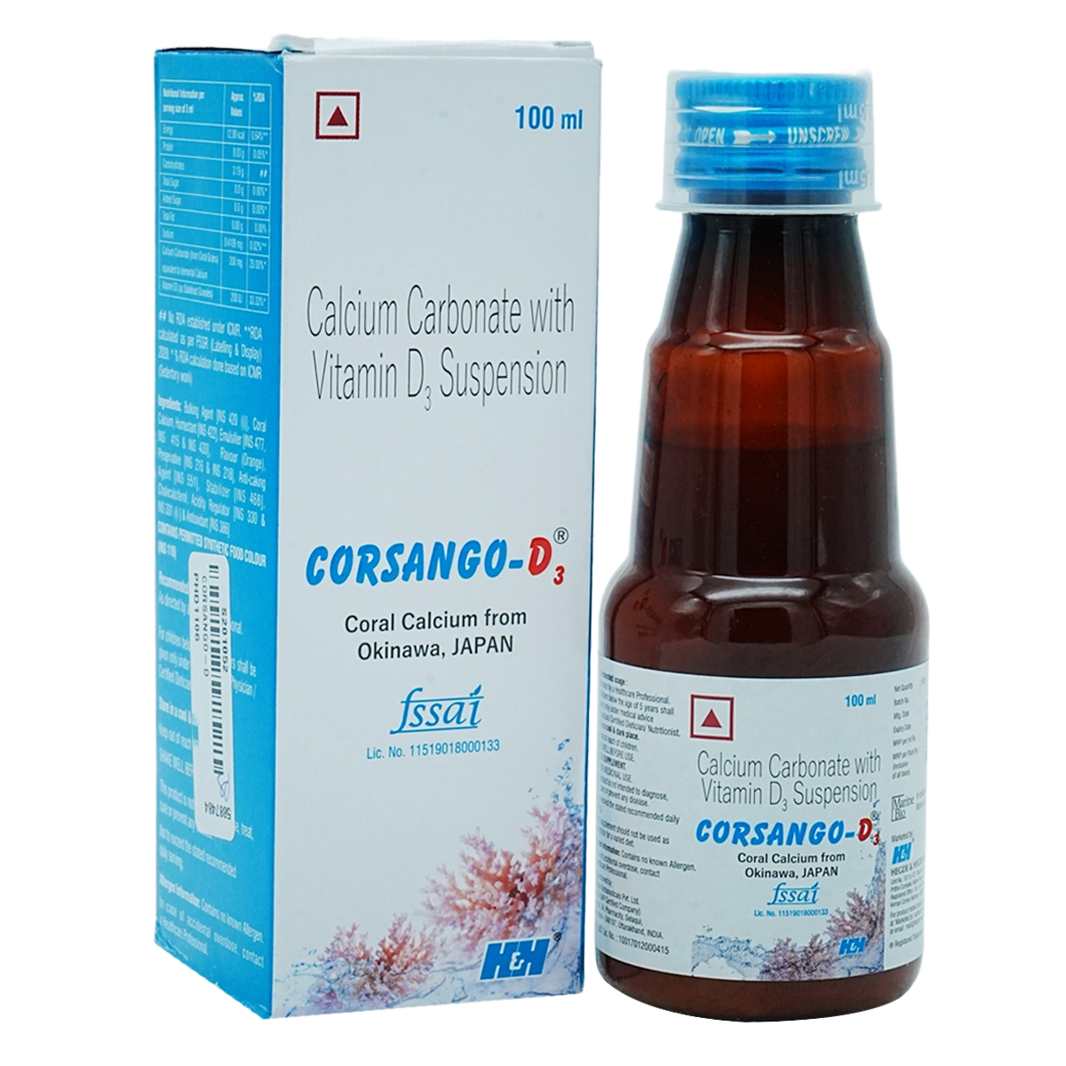 Corsango-D3 Suspension 100ml, Pack of 1 Suspension Corsango-D3 Suspension 100ml, Pack of 1 Suspension