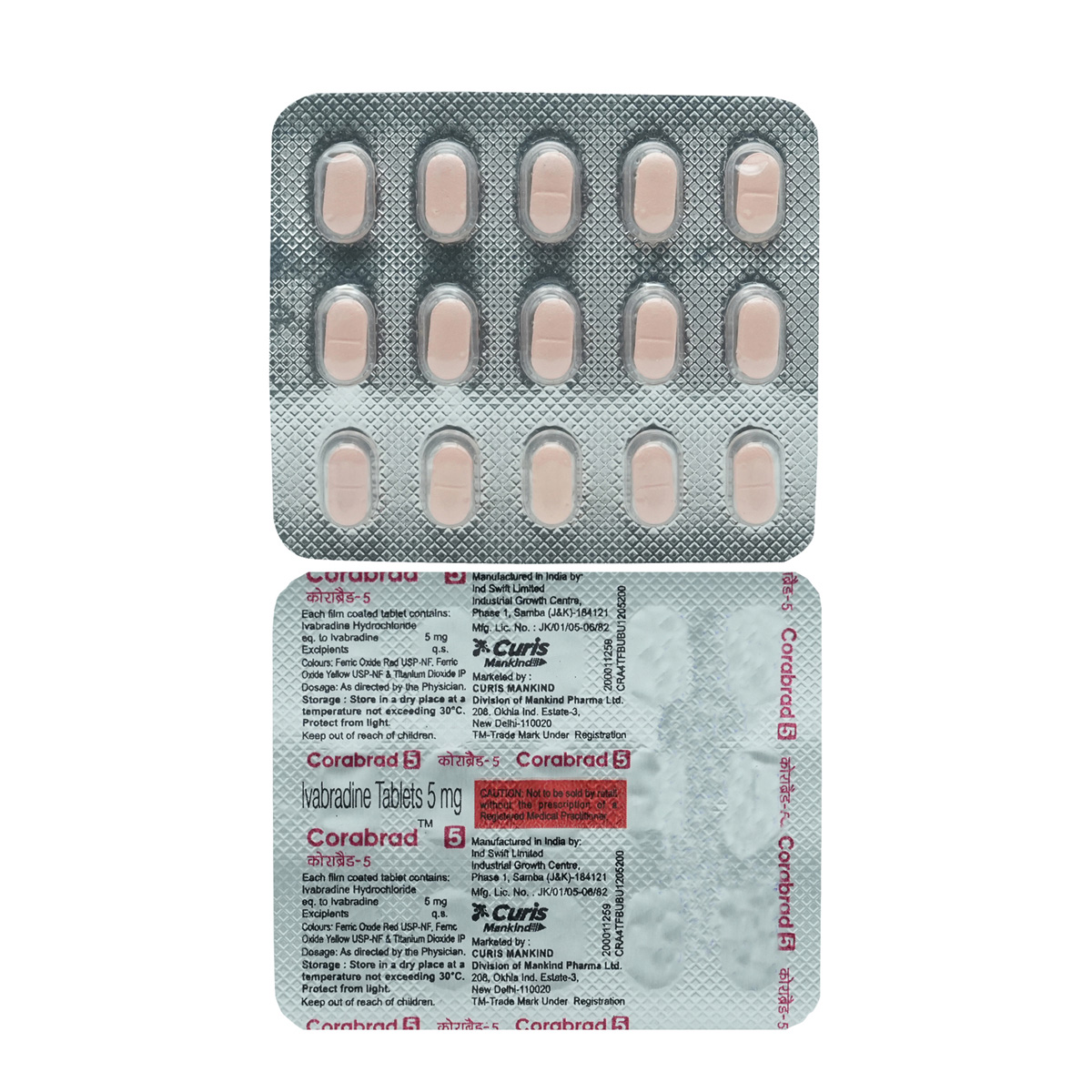 Corabrad 5 mg Tablet 15's, Pack of 15 TabletS Corabrad 5 mg Tablet 15's, Pack of 15 TabletS