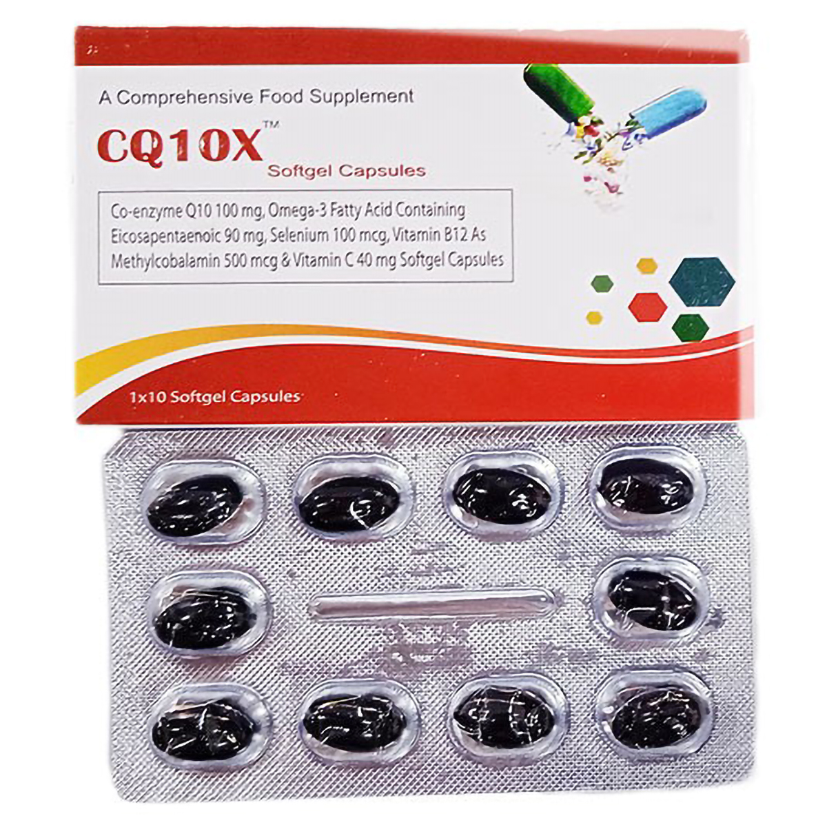 CQ10X Capsule 10's, Pack of 10 CAPSULES CQ10X Capsule 10's, Pack of 10 CAPSULES