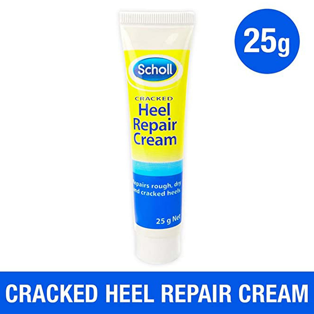 Scholl Cracked Heel Repair Cream 25 gm | For Rough, Dry And Cracked Heels, Pack of 1 Scholl Cracked Heel Repair Cream 25 gm | For Rough, Dry And Cracked Heels, Pack of 1