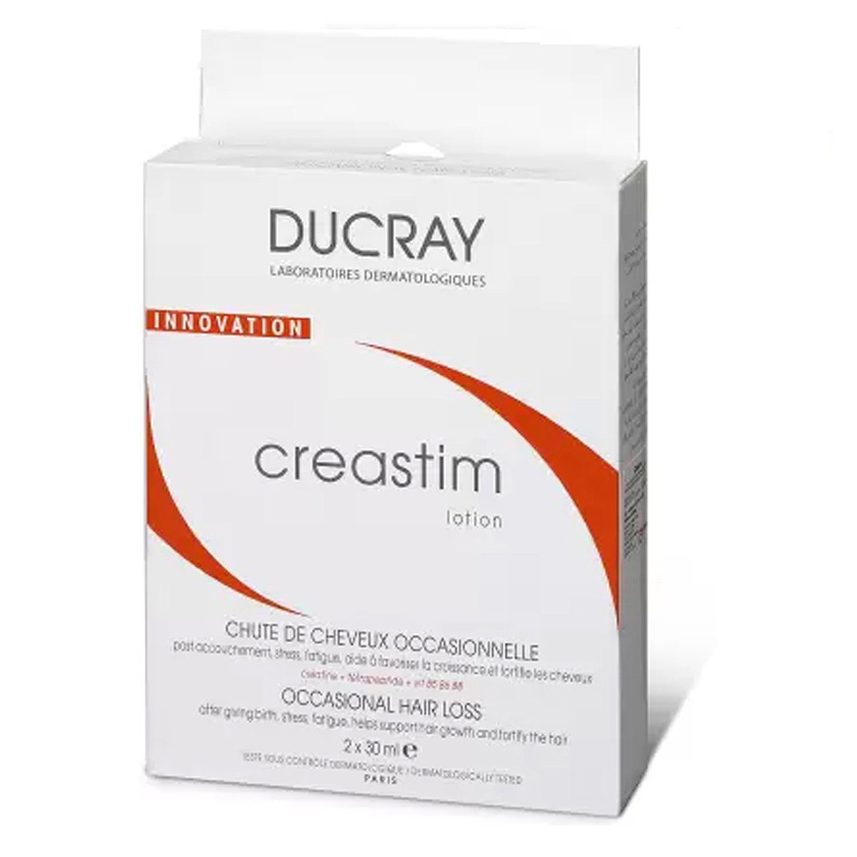 Ducray Creastim Anti-Hair Loss Lotion, 30 ml (Pack of 2), Pack of 1 Ducray Creastim Anti-Hair Loss Lotion, 30 ml (Pack of 2), Pack of 1