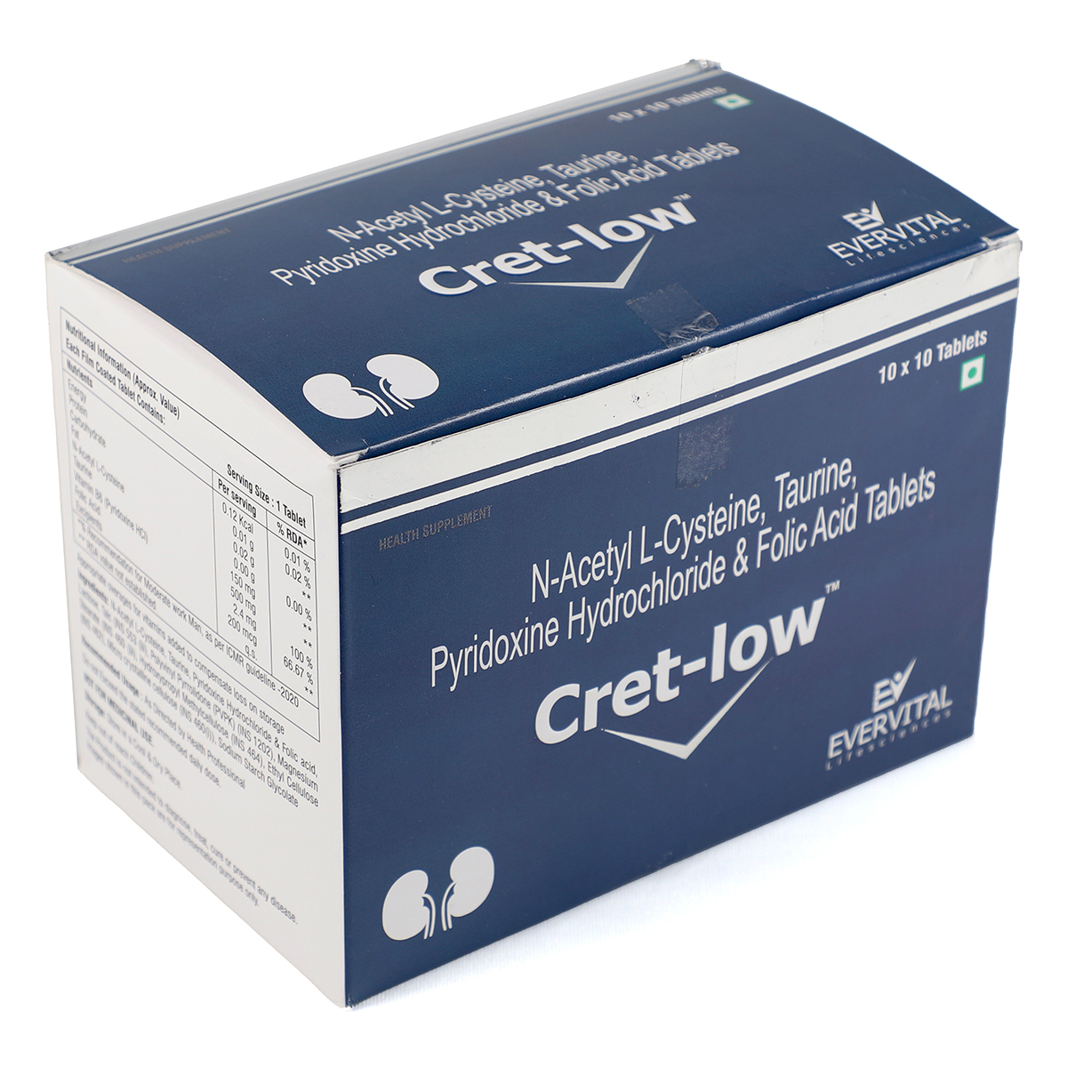 Cret-Low Tablet 10's, Pack of 10 TabletS Cret-Low Tablet 10's, Pack of 10 TabletS
