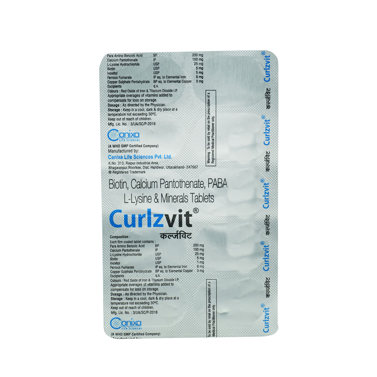Curlzvit Tablet 10's, Pack of 10 Curlzvit Tablet 10's, Pack of 10