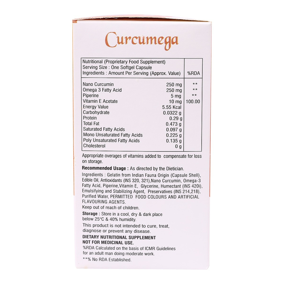 Curcumega Capsule 10's, Pack of 10 CAPSULES Curcumega Capsule 10's, Pack of 10 CAPSULES