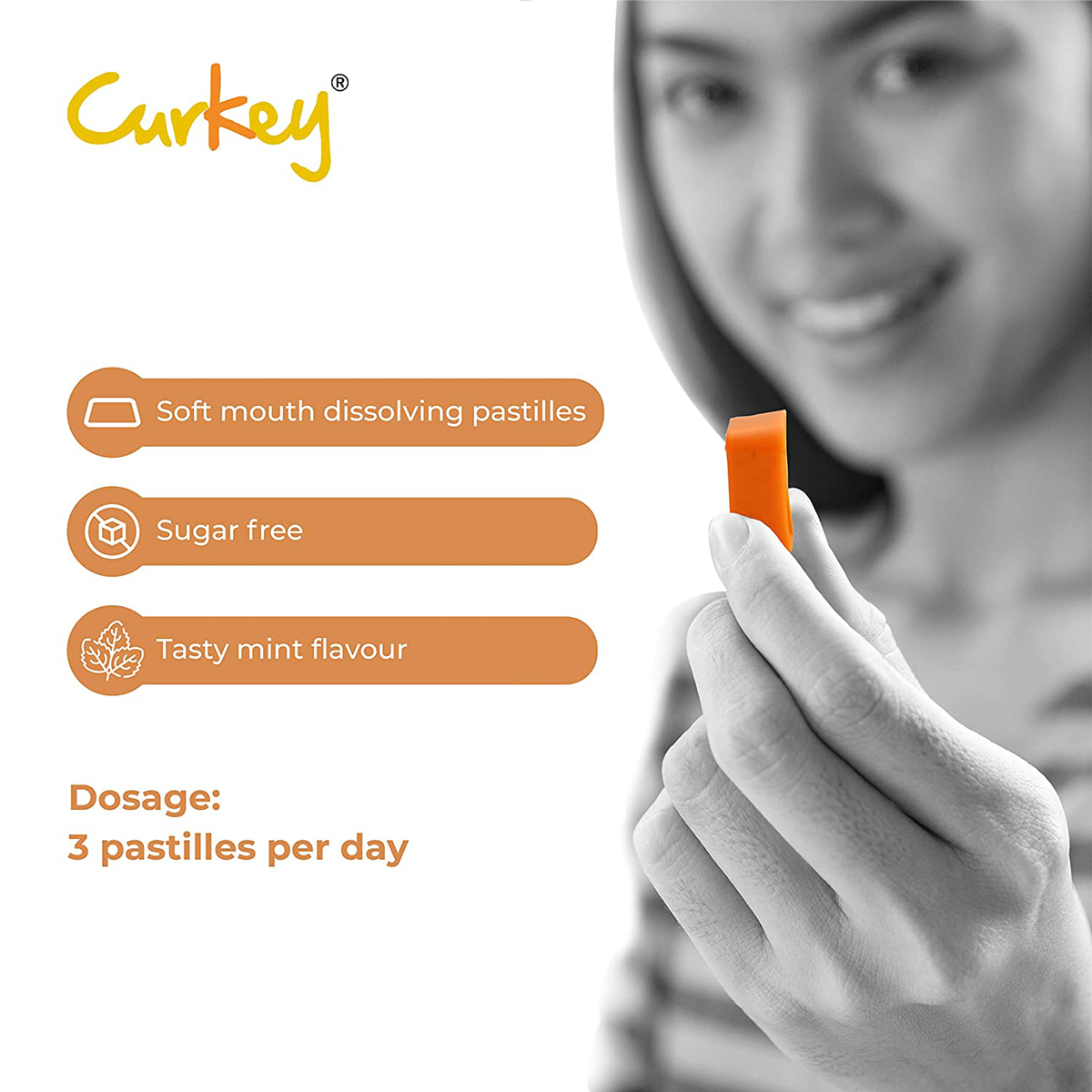 Curkey Curcumin Pastilles, 10 Tablets, Pack of 10 Curkey Curcumin Pastilles, 10 Tablets, Pack of 10