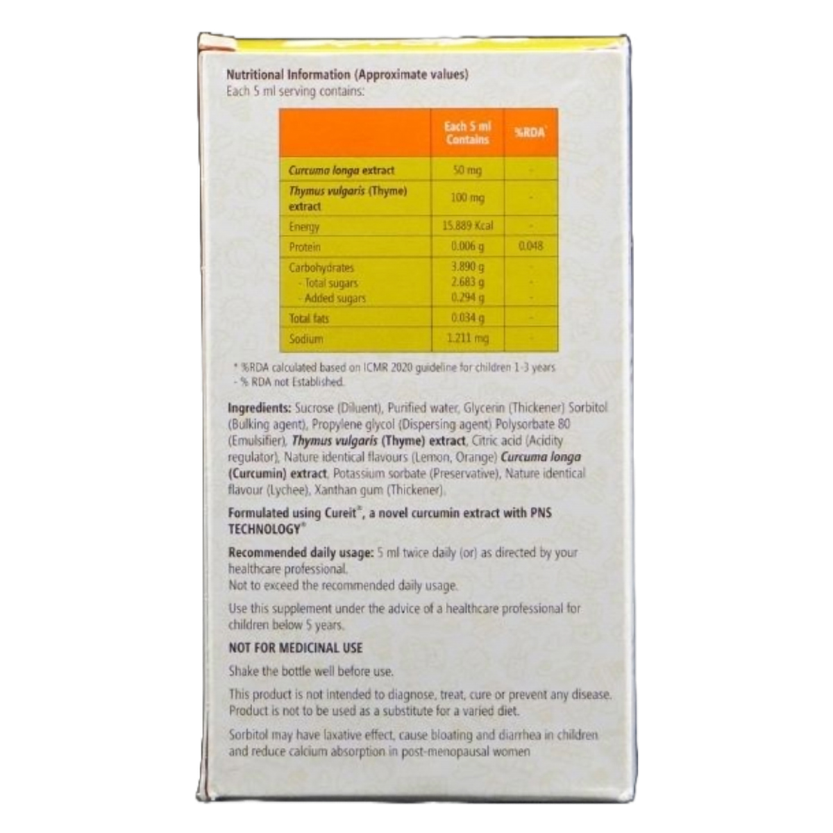 Curkey Citrus Syrup 60 ml, Pack of 1 Curkey Citrus Syrup 60 ml, Pack of 1