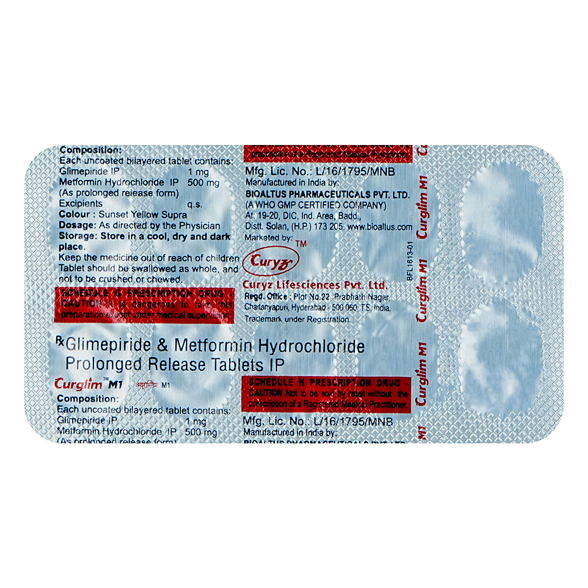 Curglim M1 Tablet 10's Curglim M1 Tablet 10's