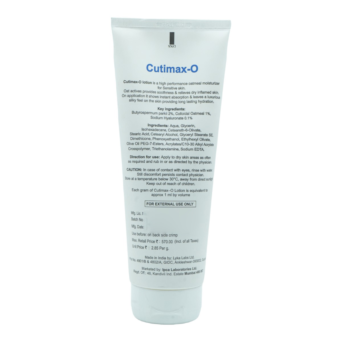 Cutimax-O Lotion 200 gm, Pack of 1 Cutimax-O Lotion 200 gm, Pack of 1