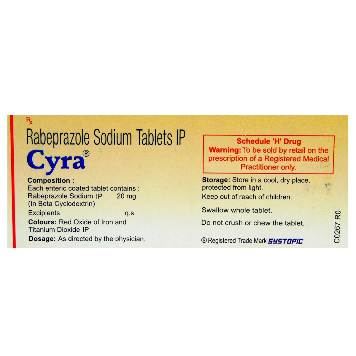 Cyra Tablet 10's, Pack of 10 TABLETS Cyra Tablet 10's, Pack of 10 TABLETS