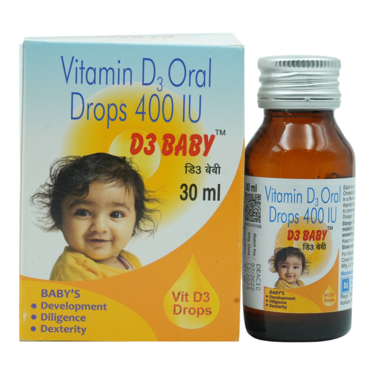 D3 Baby Oral Drops 30 ml, Pack of 1 D3 Baby Oral Drops 30 ml, Pack of 1