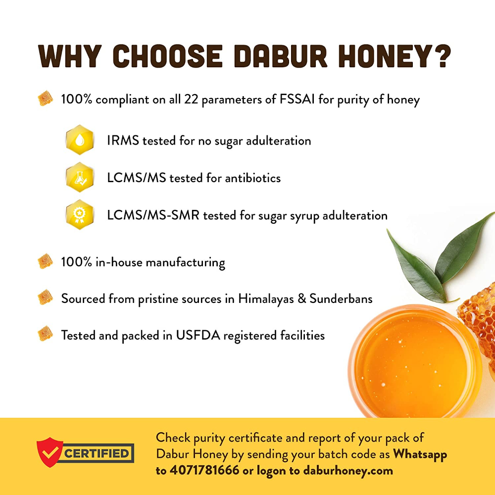 Dabur Honey, 500 gm, Pack of 1 Dabur Honey, 500 gm, Pack of 1